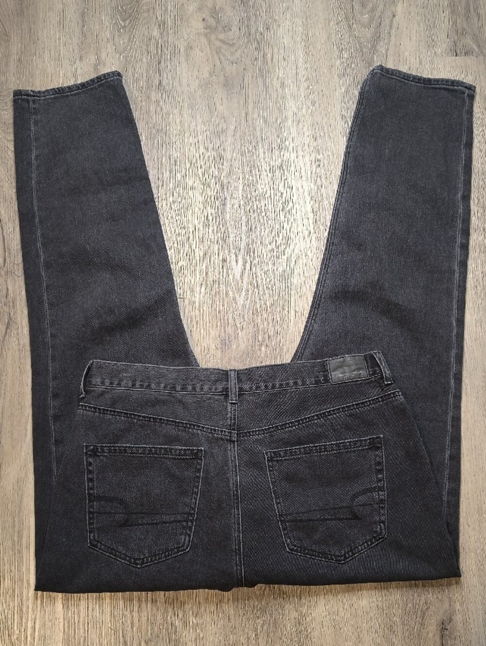 S1140 Mom Jeans Black Wash w/29.5" Inseam👖American Eagle Women's Size 12 - Picture 3 of 10